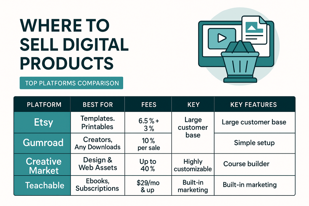 Where To Sell Digital Products